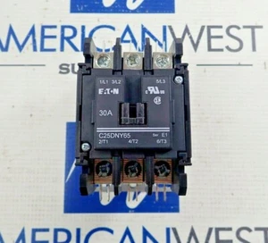 EATON C25DNY65 DEFINITE PURPOSE CONTACTOR 30A SER E1 24V NEW - Picture 1 of 9