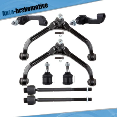 8 Pieces Control Arms Ball Joints Tie Rods Kit Fits 2002-2004 2005 Jeep Liberty - Image 1 of 4