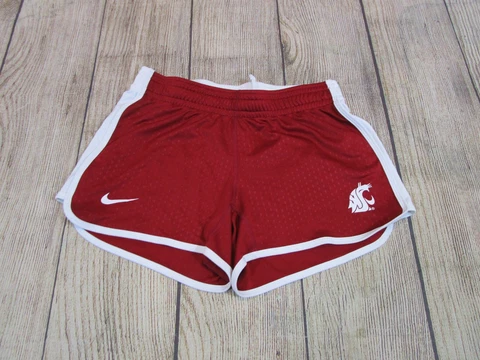 Nike Dri-Fit Washington State WSU Cougars Red White Running Shorts Women's XS Cover