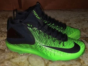 NIKE Trout 3 ASG Lime Green Black Baseball Metal Spikes Cleats Mens Sz 9 or 13 - Picture 1 of 7