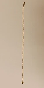 NUEVO 12" CADENA DE TRACCIÓN DE LATÓN CON TOPE DE BOLA PARA ENCHUFES DE LÁMPARA DE CADENA DE TRACCIÓN 20906RJB - Imagen 1 de 4