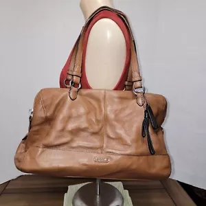 Cartera Coach marrón con 3 cremalleras - Imagen 1 de 13