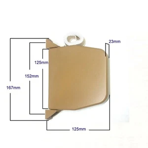 Mini Aufschraub Gurtwickler 5m, 6m, ohne Gurt Rolladen 14mm hell braun, beige - Picture 1 of 2