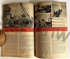 HELLFIGHTERS 1950 OIL RIG FIRE PICTORIAL PAT PATTON TEXAS OIL FIELD FIRE EATERS - Picture 1 of 2