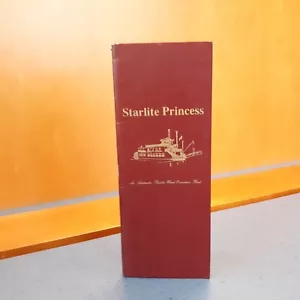 Starlite Princess Paddle Wheel Boat Indian Rocks Beach Florida FL 1995 Menu - Picture 1 of 6