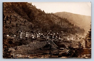 Vintage RPPC Floriston CA Early Birdseye View Railroad Mill Ghost Town T1 - Picture 1 of 2