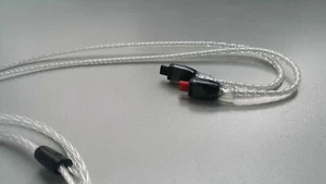 1x 3.5mm CC Silver Cable ATH-IM50 IM70 IM03 IM04 Audiotechnica  - Picture 1 of 2