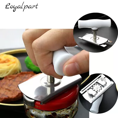 Adjustable Can Opener Jar Lid Bottle Remover Tool Stainless Steel Twist Off Grip Foto 1 de 4