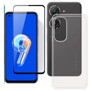 For ASUS ZENFONE 9 CASE + TEMPERED GLASS SCREEN PROTECTOR CLEAR SHOCKPROOF COVER - Picture 1 of 12