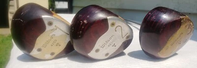 Maderas vintage Wilson 4250 1, 2 y 3. Ejes de acero. (chip de cara de 2 maderas). Foto 1 de 4