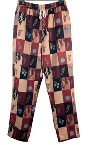 Pantalones de chándal Romwe paracaídas florales coloridos cómodos boho talla L - Imagen 1 de 14