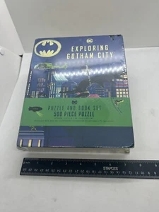 DC Comics Batman Book and Puzzle Set Exploring Gotham City 500 Piece Puzzle - Picture 1 of 8
