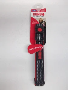 Ezydog Comfort hi vis reflective dog collar black medium 35.6 - 50.8 cm neck - Picture 1 of 4