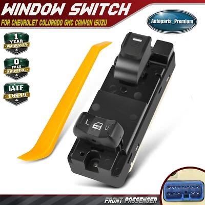Interruptor de ventana eléctrica para Chevrolet Colorado GMC Canyon Isuzu i-370 delantero derecho Foto 1 de 4