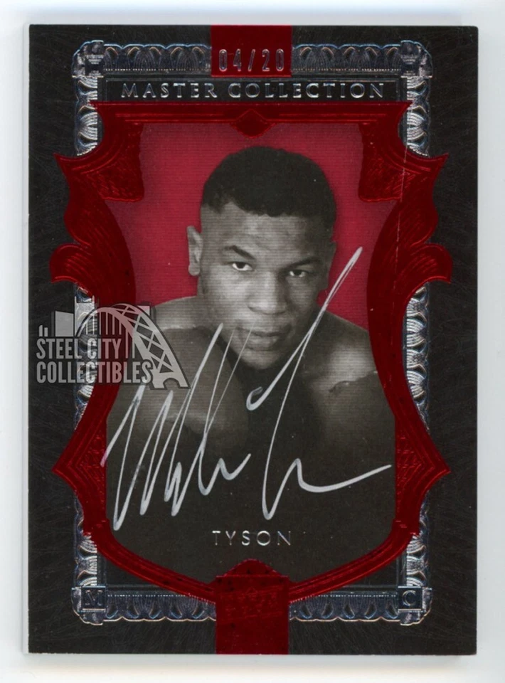 Mike Tyson 2015 Upper Deck Master Collection Autograph Card #MC-MT 04/20 - Image 1 of 2
