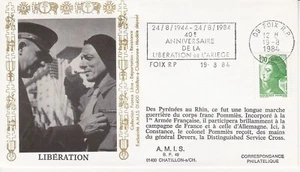 Enveloppe Philatélique 1984 Libération Foix - Imagen 1 de 2