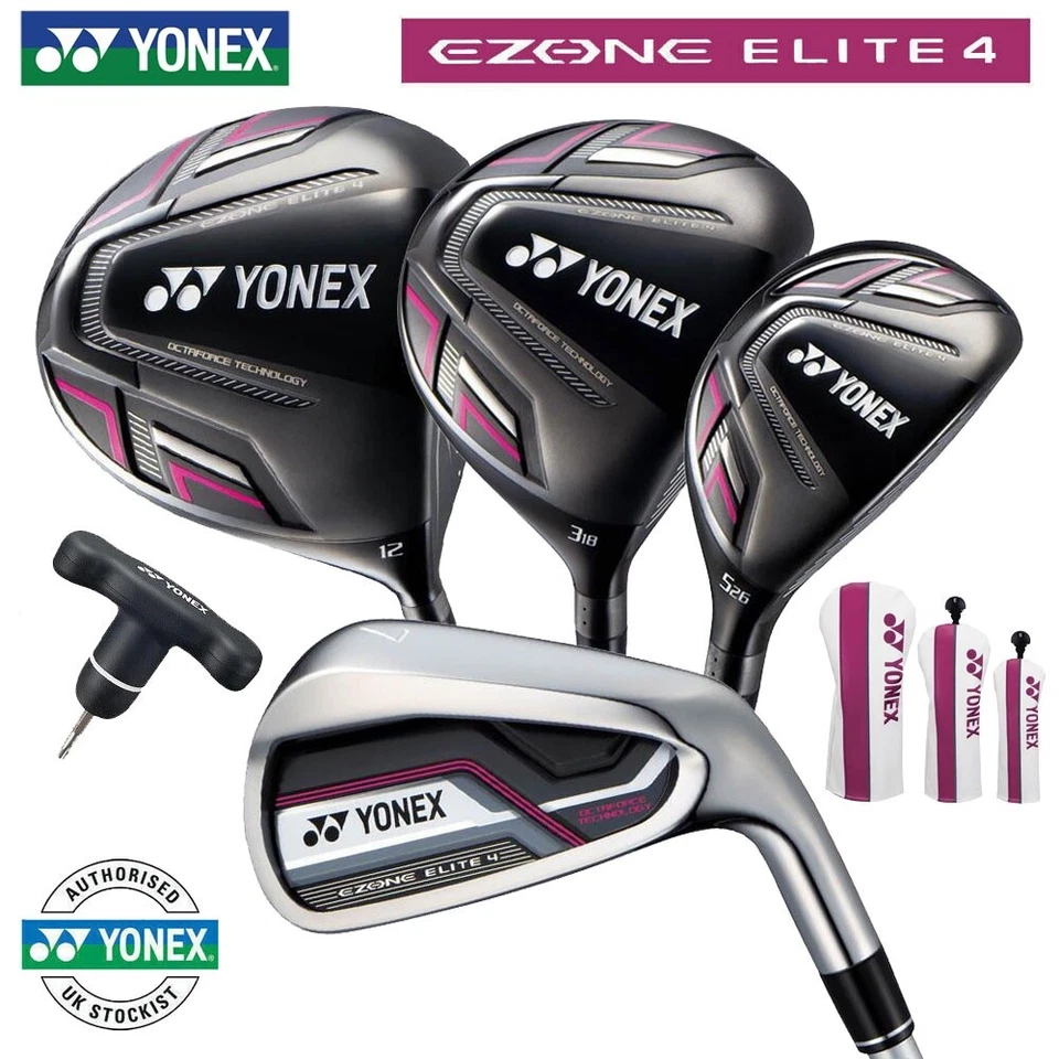 Yonex Ezone Elite 4 Ladies Golf Club Package Set Graphite (Driver+5W+6H+7-SW) - Image 1 of 4