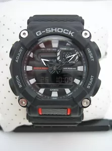OROLOGIO CASIO G-SHOCK HEAVY DUTY DA UOMO GA-900C-1A4 ANADIGITALE NERO ARANCIONE ORIGINALE - Foto 1 di 9