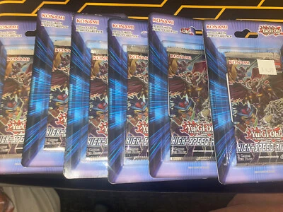 Yugioh - High Speed Riders 1st Edition Blister Pack Factory Sealed X6 - Image 1 of 2