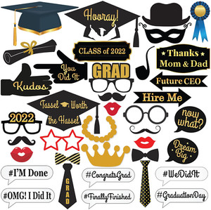 OULII 17pcs Graduation Party Phtoto Booth Props Graduation Banner IM DONE Graduation Party Decorations OULII 17pcs Graduation Party Phtoto Booth Props Graduation Banner IM DONE Graduation Party Decorations