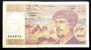 France 20 Francs 1995 Debussy (type 1980) sn. W.047 - Picture 1 of 3