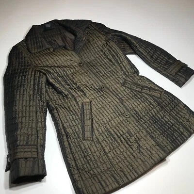 Abrigo Carole Little para mujer pequeño verde oliva longitud media acolchado acolchado acolchado ropa exterior Foto 1 de 4