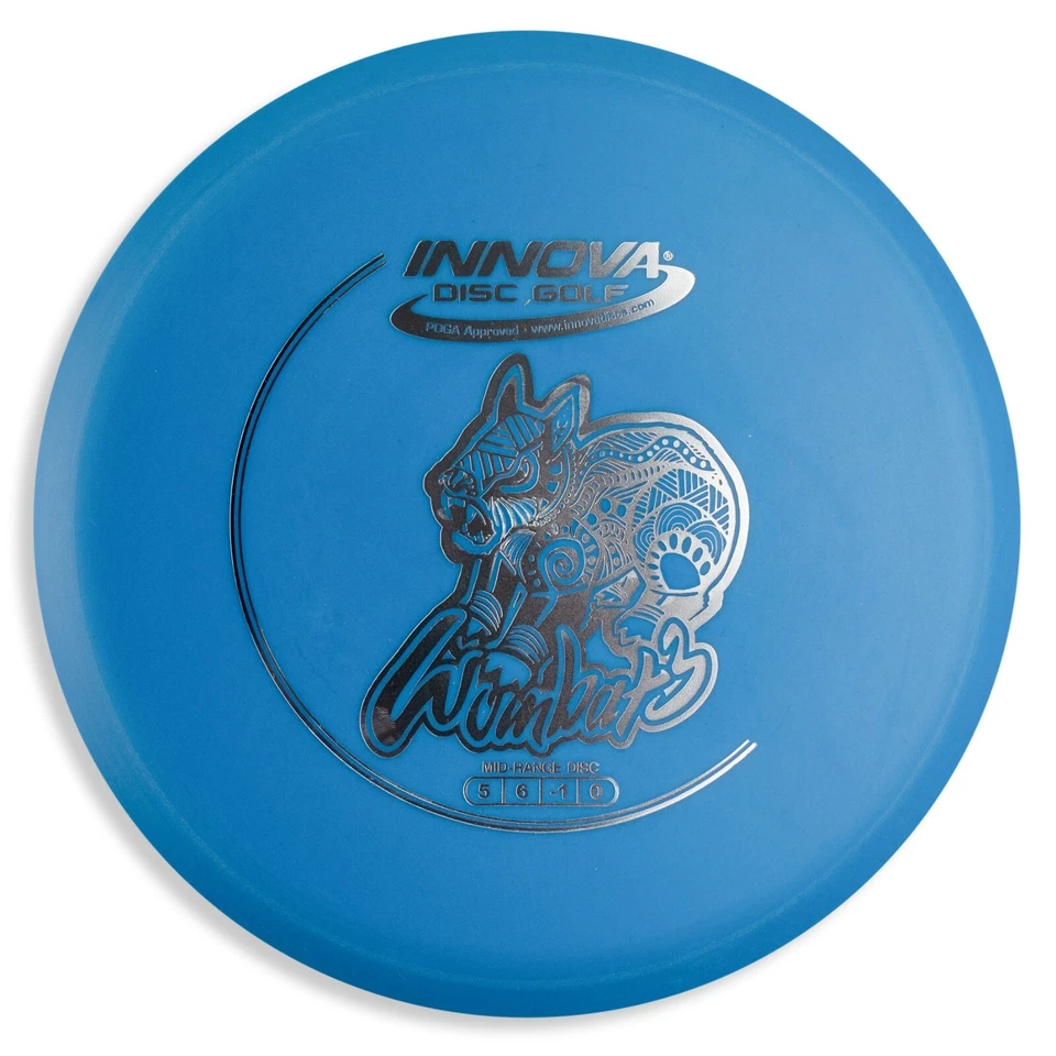 Innova DX Wombat3 Midrange Golf Disc, Blue With Silver Foil - Image 1 of 1