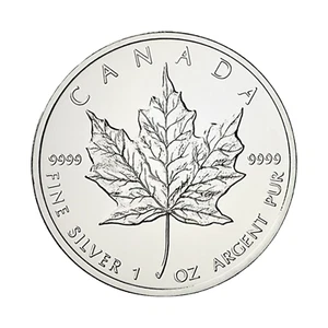 Maple Leaf Silbermünze 2012 – 1 oz 999.9 Feinsilber – Kanada Anlagemünze RAR - Bild 1 von 3
