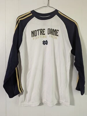 Adidas - Camisa Estilo Béisbol Irlandés Lucha Notre Dame - Talla Juvenil XL Foto 1 de 4