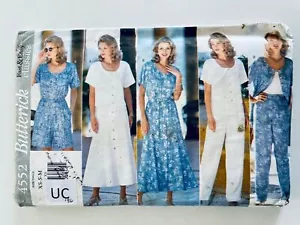 Vintage 90s Butterick 4552 Top Skirt Shorts Pants Sewing Pattern Sz XS-M UNCUT - Picture 1 of 2