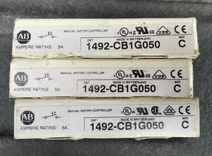 LOT OF 3-ALLEN-BRADLEY 1492 CB1 G050 5 AMP 1 POLE CIRCUIT  BREAKER-NEW OLD STOCK - Picture 1 of 6