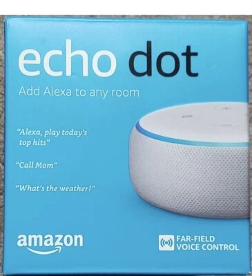 Amazon Echo Dot (3rd Generation) Smart Speaker with Alexa - Sandstone  [WHITE  ] - Image 1 of 4