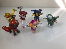 Paw Patrol Limited Edition Metallic Series Action Pups Exclusive Figures HTF EUC