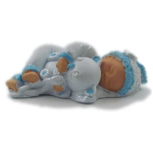 3D Sleeping Baby Silicone Mold with Teddy Bear for Cake Decorating Soap Making - Picture 1 of 12