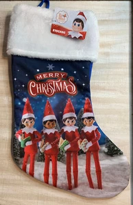 ELF ON THE SHELF 15" Weihnachtsstrumpf Kunstfellbesatz Urlaub NEU - Bild 1 von 2