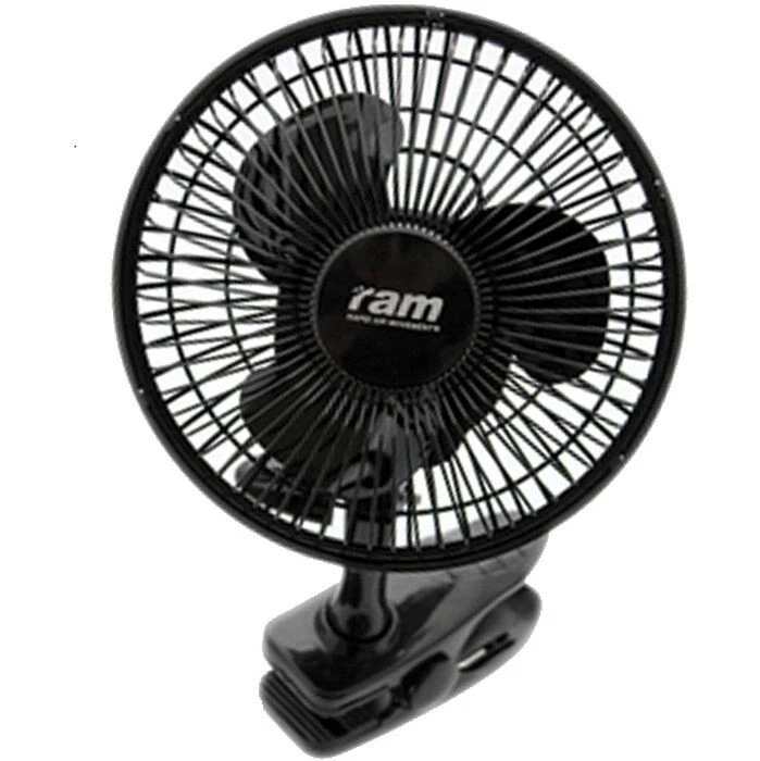 RAM 6" 150mm Air Circulation Clip On Desk 2 Speed Fan Grow Room Tent Hydroponics - Image 1 of 1