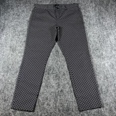 Pantalones Gap Para Mujer 4 Azul Marino Ajustados Ciudad Elastizados Estampado Geométrico Algodón Pantalones Floral Foto 1 de 4