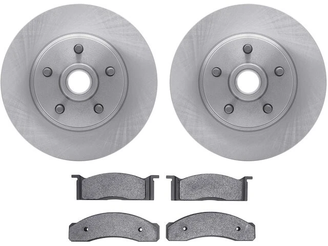 Kit de pastillas de freno delanteras y rotor para Ford Mustang 1968-1973 1970 1969 1971 HV376YC Foto 1 de 1