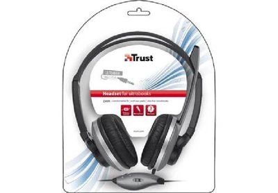 Trust Zaia Auricolare Cablato A Padiglione Nero - Immagine 1 di 4