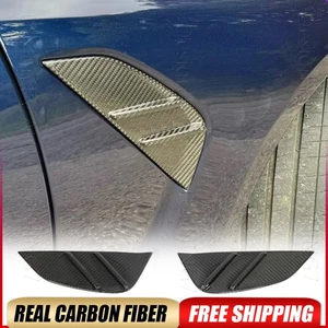 For BMW G80 M3 21-24 DRY CARBON FIBER Front Fender Side Vent Cover Trim Replace - Picture 1 of 15