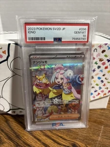 Iono SAR FA 096/071 sv2d Clay Burst PSA 10 Card Pokemon Japanese - Picture 1 of 2