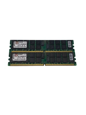 Kingston KTH-XW9400K2/4G 4GB (2X2GB) DDR2-677 PC2-5300 Server Memory w60 - Image 1 of 2