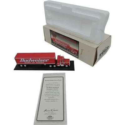 Matchbox Collectibles Budweiser Peterbilt Tractor Trailer Die-Cast with COA 1998 - Image 1 of 4