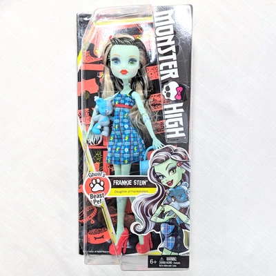 Frankie Stein GHOUL'S BEAST PET Monster High Mattel Doll 2015 NEW NRFB RARE! - Image 1 of 4