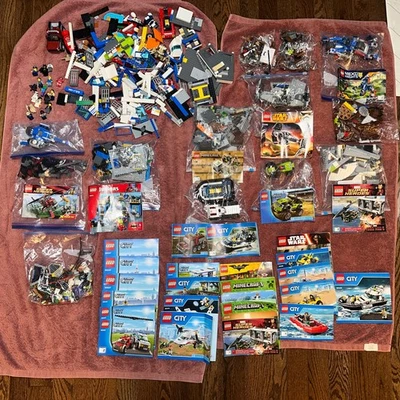 Lego Gran Lote - Star Wars, Ciudad, Minecraft, Marvel, Batman, Mini Figuras y Libros Foto 1 de 4