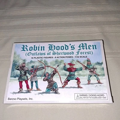 Barzso Playsets ROBIN HOOD'S MEN Sherwood Forest 16 Figures 8 Poses Set 2007-R - Image 1 of 3