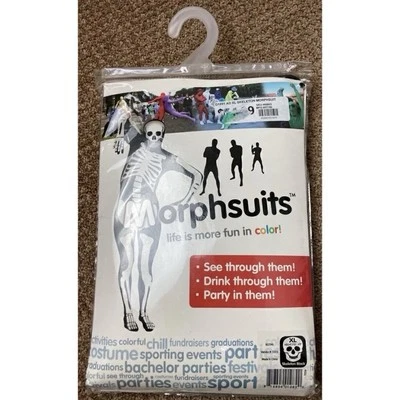 Fantasia Morphesuit em esqueleto preto tamanho extra grande 5’10-6’3 - Imagem 1 de 3