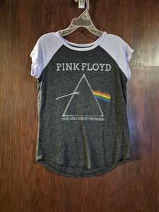 Jumping Beans Girls Size 6x Pink Floyd Grey And Purple Ringer Tee - Picture 1 of 4