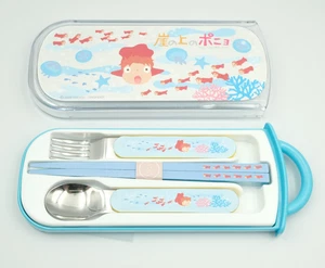 Skater TCS-1A Studio Ghibli Ponyo On the Cliff 3-in-1 Utensil Set - Picture 1 of 6