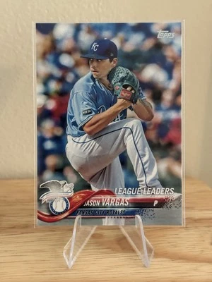 2018 Topps - League Leaders Jason Vargas #327 - Image 1 of 2